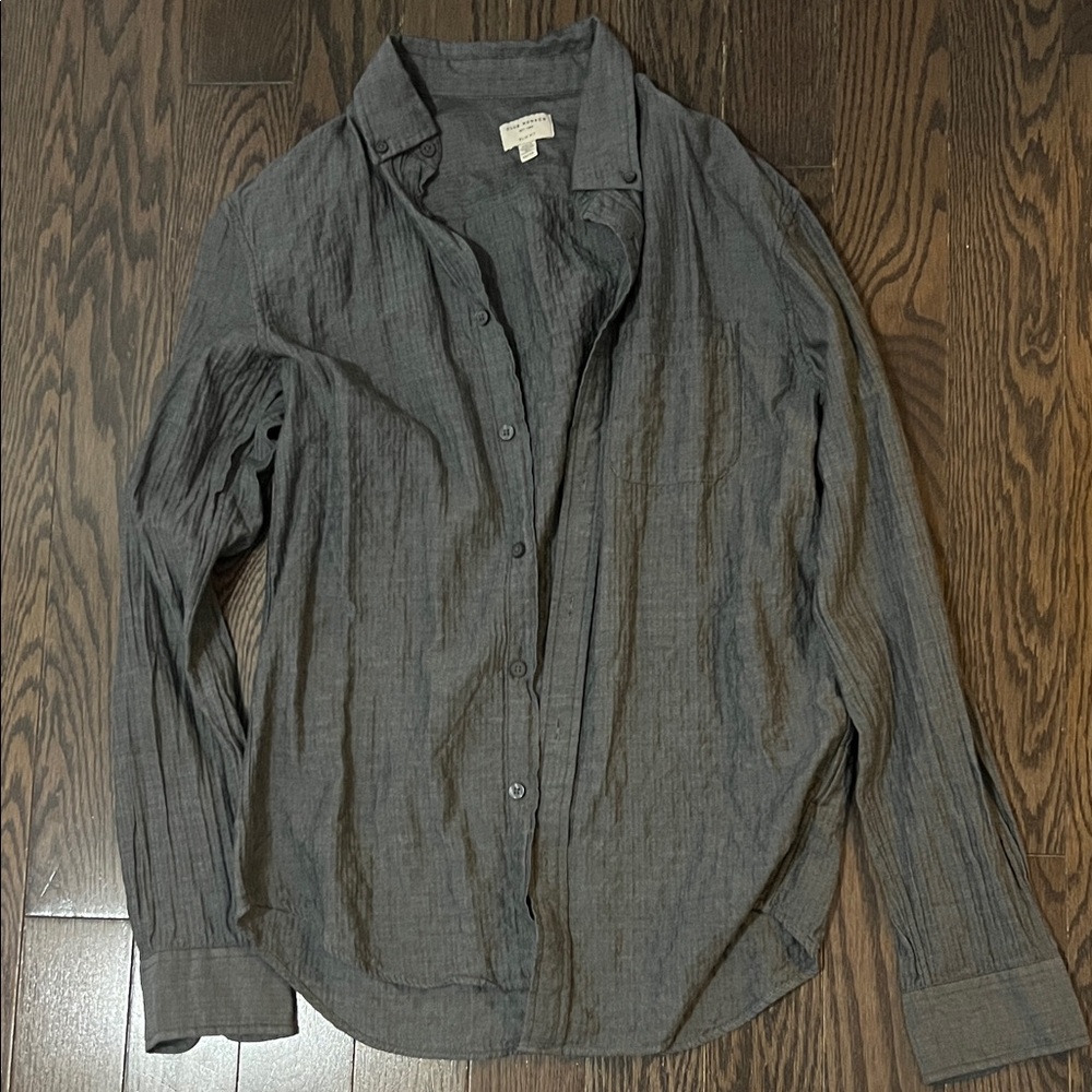 Club Monaco Men's Gray Button-Up XS Shirt